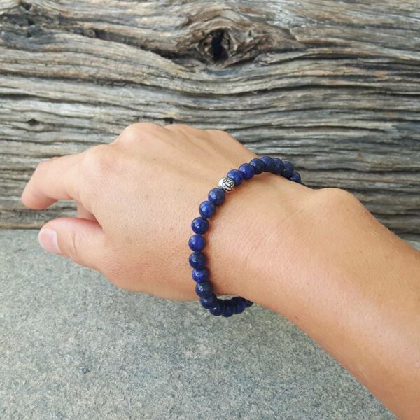 Bracelet mala en lapis lazuli