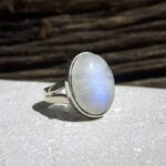 Bague pierre de lune argent