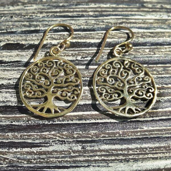 Boucles d'oreilles arbre de vie or