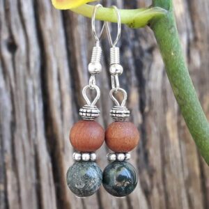 Boucles d'oreilles en Jaspe