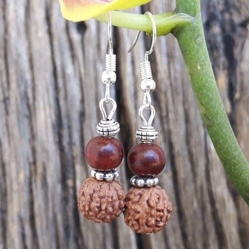 Boucles d'oreilles Rudraksha