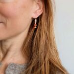 Boucles d'oreilles Rudraksha de l'Himalaya