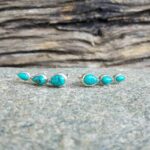 Boucles d'oreilles turquoise earlobe