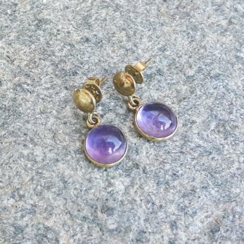 Boucles d'oreilles améthyste ELA