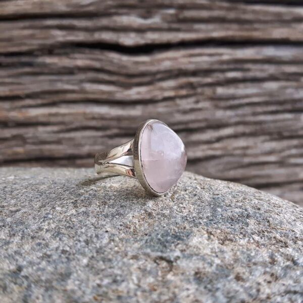 Bague quartz rose ZEN