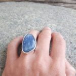 Bague en kyanite bleue