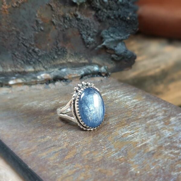 Bague kyanite argent