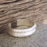 Bracelet jonc argent martelé