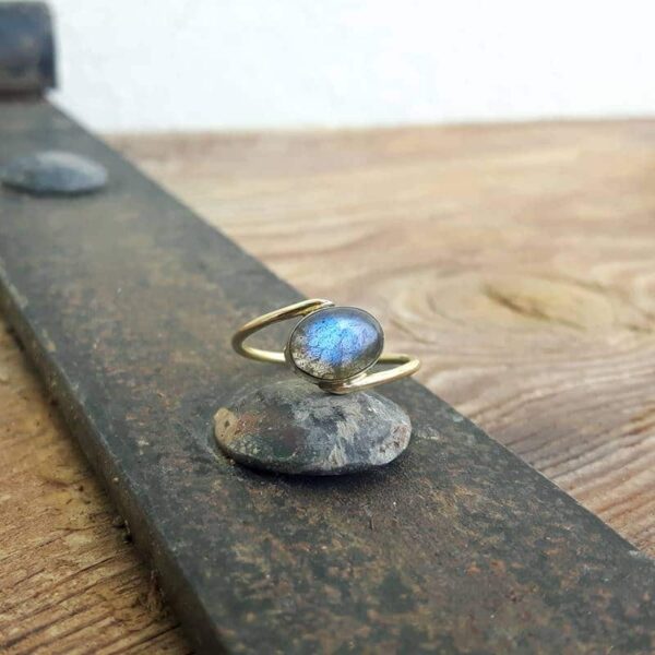 Bague labradorite or JANIS