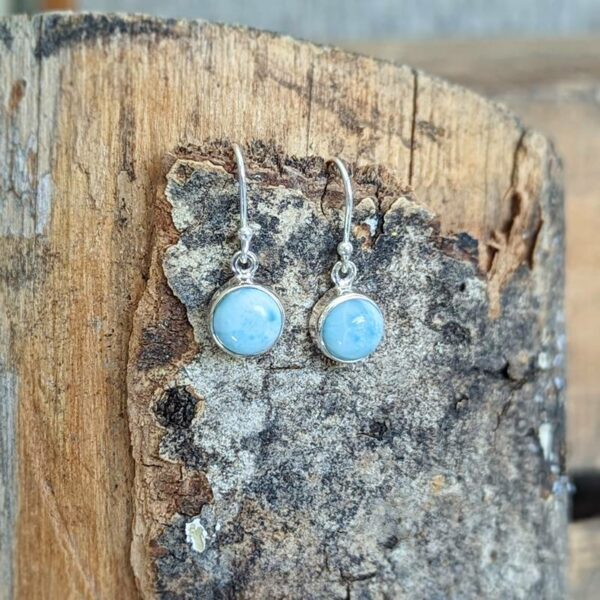 Boucles d'oreilles larimar argent OCÉAN