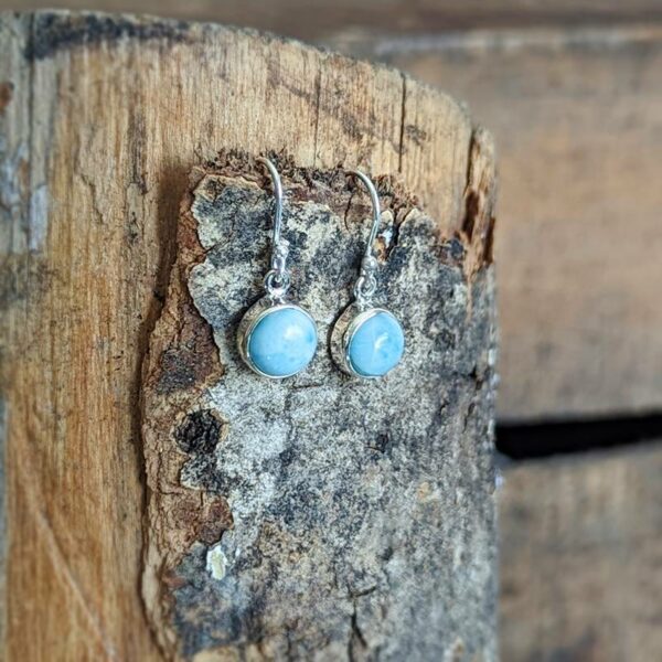 Boucles d'oreilles larimar argent OCÉAN