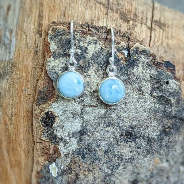 Boucles d'oreilles larimar argent OCÉAN