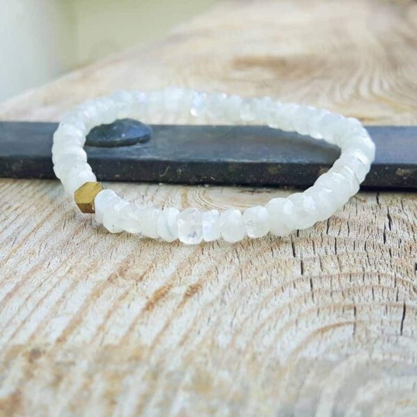 Bracelet pierres de lune naturelles EVA