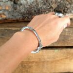 Bracelet jonc argent indien
