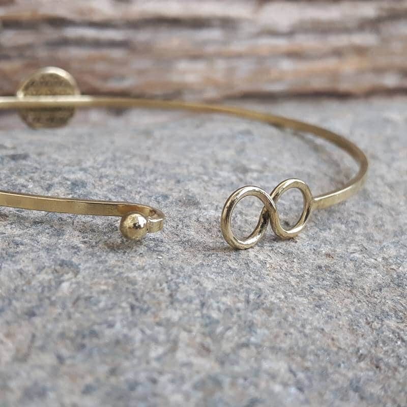 フラワーオブライフ バングル ブレスレット - Omyoki フェアトレード