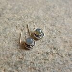 Boucles d'oreilles indiennes en labradorite