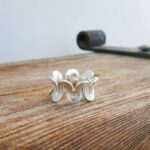 Bague en argent martelé ONDULATION