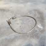 Bracelet argent maille serpent plat