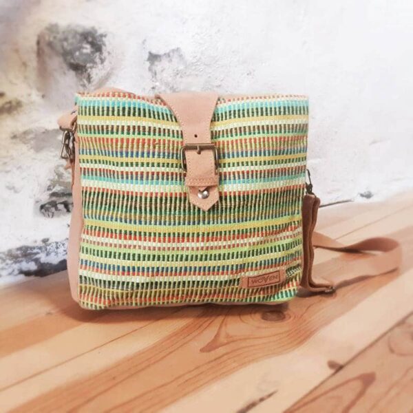 Sac à main ethnique-chic NAMASTE vert clair