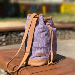 Sac seau équitable MAYA mauve