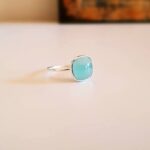 Bague fine en calcédoine MILO