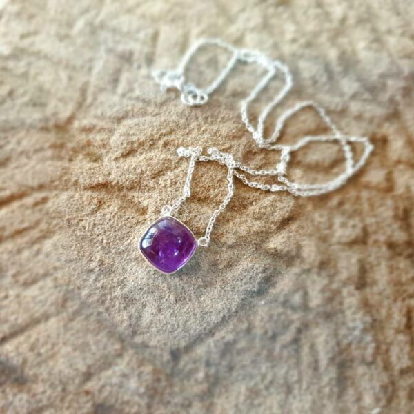 Collier chaîne amethyste MILO