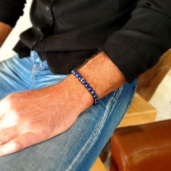 Bracelet homme lapis lazuli ABYSSE