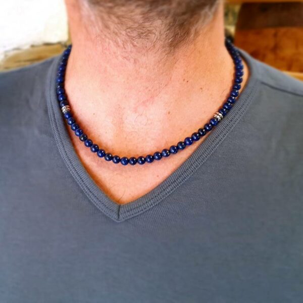 Collier homme lapis lazuli DEEP BLUE