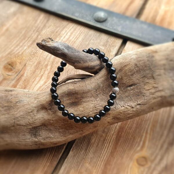 Bracelet en onyx noir