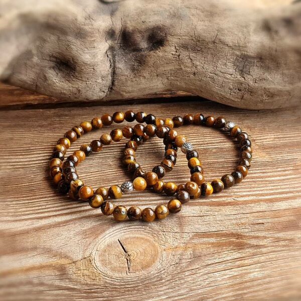 Bracelet mala en oeil de tigre