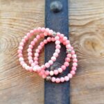 Bracelet mala en quartz rose