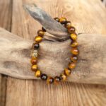 Bracelet oeil de tigre BOUDDHA