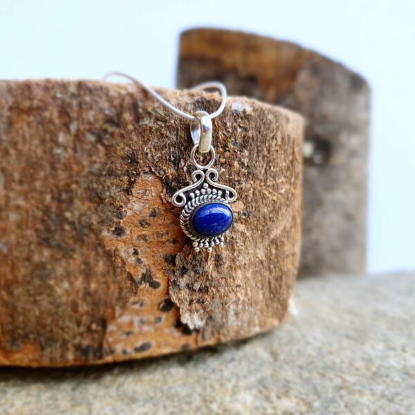 Pendentif lapis lazuli argent