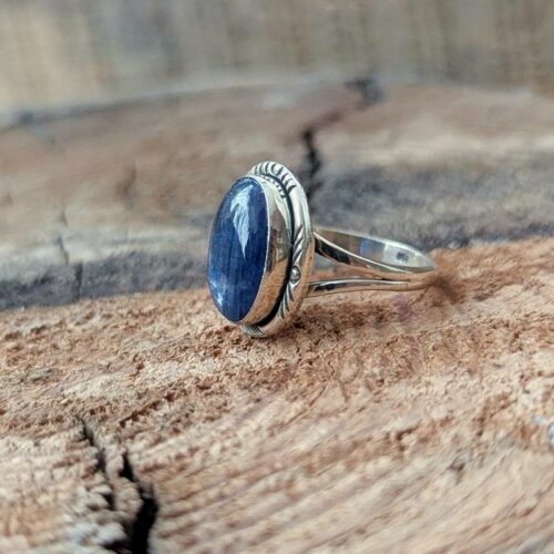Bague argent et kyanite