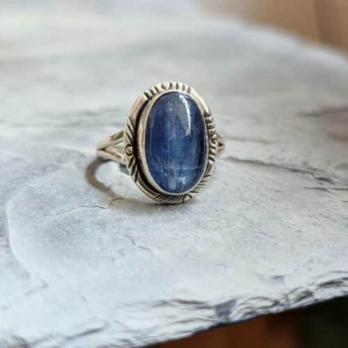 Bague kyanite argent