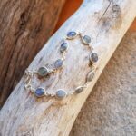 Bracelet labradorite en argent