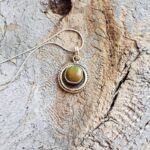 Pendentif turquoise argent LÂCHER PRISE