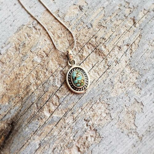 Pendentif turquoise naturelle TIBET