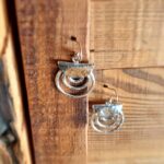 Boucles d'oreilles en argent martelé