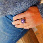 Bague ethnique charoïte argent