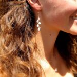 Boucles d'oreilles cascade pierre de lune