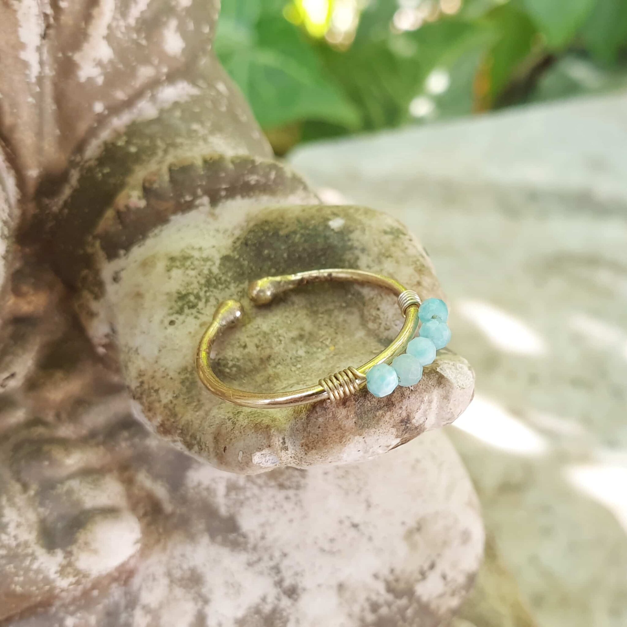 Bague fine amazonite YLANG Bague fine amazonite YLANG