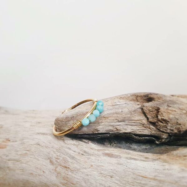 Bague fine amazonite YLANG