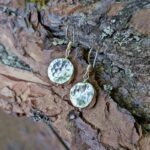 Boucles d'oreilles argent martelé