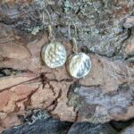 Boucles d'oreilles argent martelé