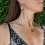 Boucles d'oreilles argent martelé