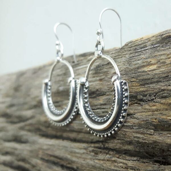 Boucles d'oreilles boho en argent