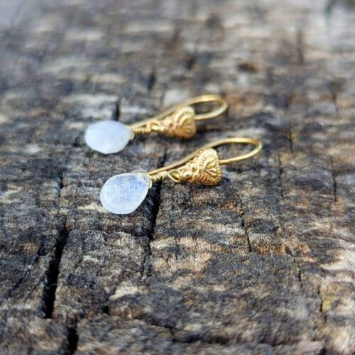 Boucles d'oreilles pierres de lune naturelles GOUTTES