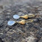 Boucles d'oreilles pierres de lune naturelles GOUTTES