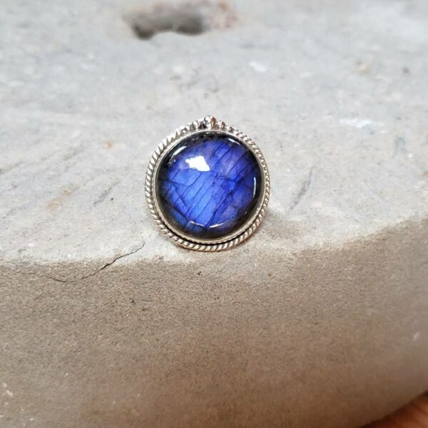 Bague labradorite argent BOMBAY